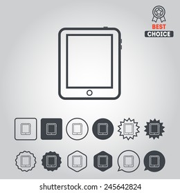 Set of flat icons with electric devices for web design, applications and games