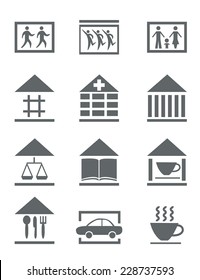 set of flat icons for your info-graphic