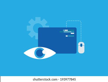 Set of flat illustration design business concept