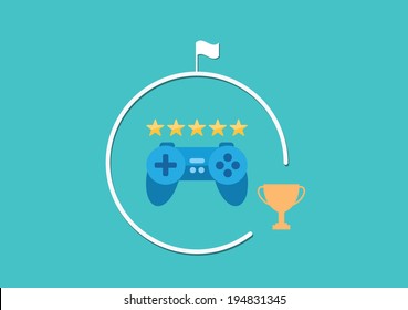 Set of flat illustration design business concept