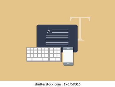 Set of flat illustration design business concept 