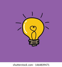 Set of flat lamps. vector illustration. Various forms of lamp design