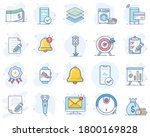 Set of flat line color icons. Vector illustration. Volume 4