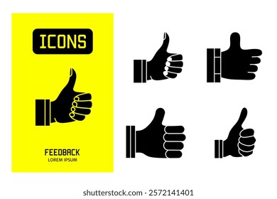 Set of flat line icons of feedback. Vector design for business and stock.