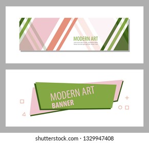 Set of Flat linear promotion ribbon banner, scroll, price tag, sticker, badge, poster. Vector illustration