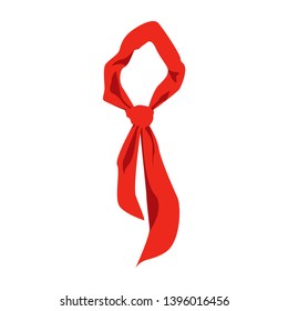 Pioneer Tie Isolated On White Illustration Shutterstock