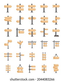 Satz von flachen Signatursymbolen Vektorgrafik