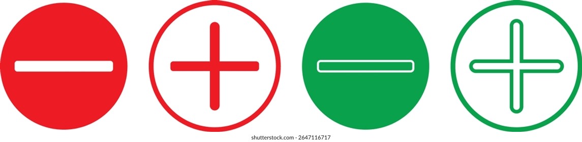 Conjunto de marcação quadrada plana ícone Adicionar criar sinal de adição. Símbolo de ícone de adição, símbolo de linha de vetor de botão de adição de adição,
