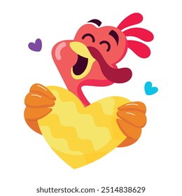 Set of Flat Style Cute Turkey Activities 

