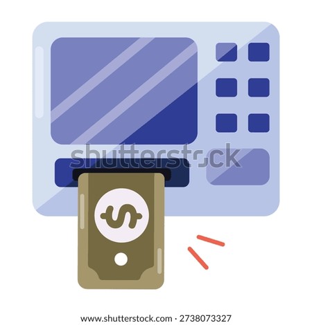 Set of Flat Style Salary Icons 



