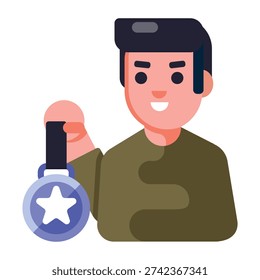 Set of Flat Style Success and Goals Icons 


