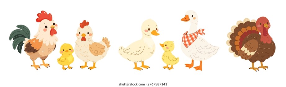 Set flat vector illustrations