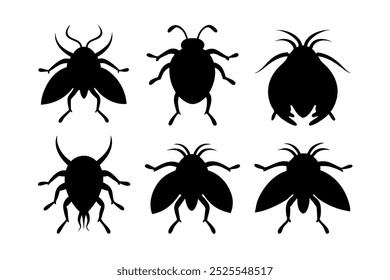 A set of Flea vector illustration