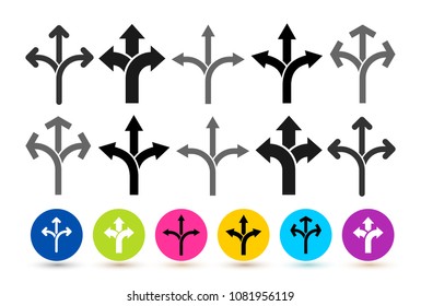 Set of flexibility icon. Vector illustration. Isolated on white background.