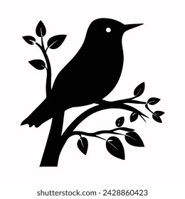 Set of a flock of flying different birds silhouettes Collection of different cartoon black birds on white background. Vector illustration.