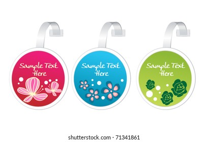 set of flora labels