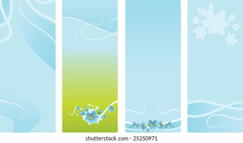 set floral backgrounds
