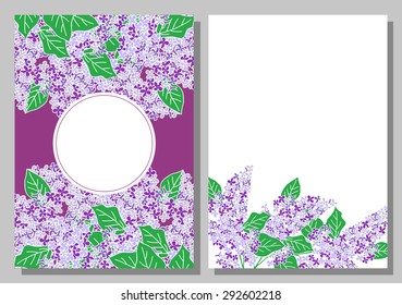 Set of floral backgrounds with space for your text
