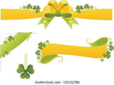 Set of Floral Banners. Element for design.
