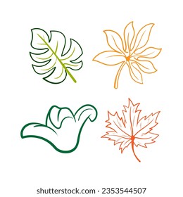 Set of floral branch. Flower rose, leaves. Wedding concept. Collection flowers for invite. Vector arrangements for greeting card or invitation design