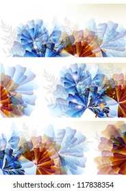 Set of floral cards