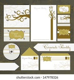 Set of floral cards