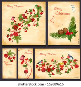 Set of floral cards for your design