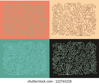 Conjunto de composiciones florales
