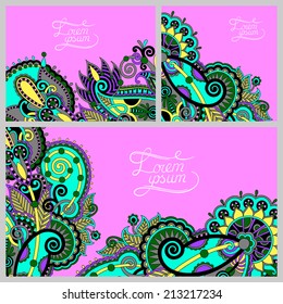 set of floral decorative background, template frame design for card, brochure, book, business card, postcard, wedding invitation, banner