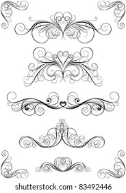 Set of floral design