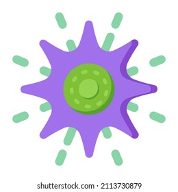 Conjunto de diseños florales de iconos planos en estilo Editable 

