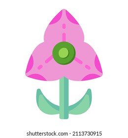 Set of Floral Designs Flat Icons in Editable style 

