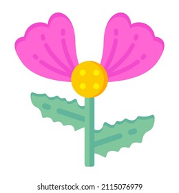 Set of Floral Designs Flat Icons in Editable style 

