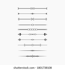 set of floral dividers frames elements collection