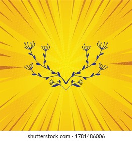 Set of floral elements. Flower and green leaves. Wedding concept - flowers. Floral poster, invite. Vector arrangements for greeting card or invitation design