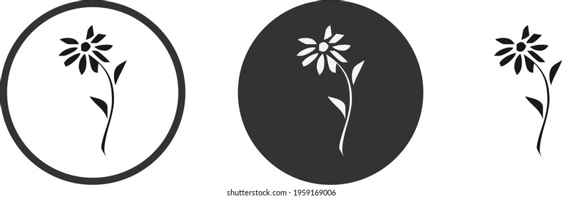 Set of floral elements. Flower and green leaves. Wedding concept - flowers. Floral poster, invite. Vector arrangements for greeting card or invitation design