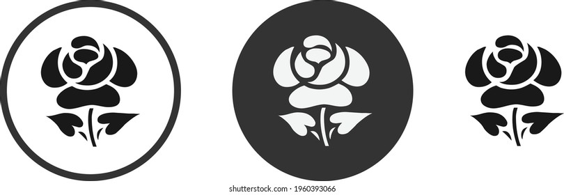 Set of floral elements. Flower and green leaves. Wedding concept - flowers. Floral poster, invite. Vector arrangements for greeting card or invitation design