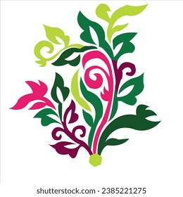 set of floral elements. vector arrangements for greeting card, invitation design, birthday, valentine's day, mother's day. flower vector image. rose vector art icon graphic. flower wallpaper design