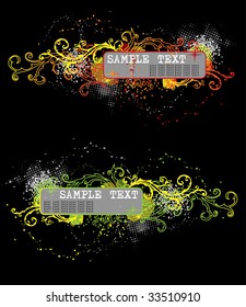 set floral frame