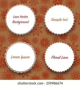set of floral lace