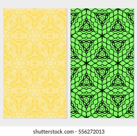 set of floral ornament. seamless pattern. Abstract geometric background. for design, wallpaper, invitation.