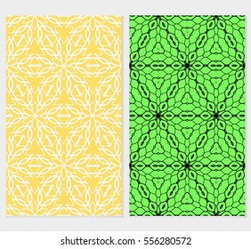 set of floral ornament. seamless pattern. Abstract geometric background. for design, wallpaper, invitation.