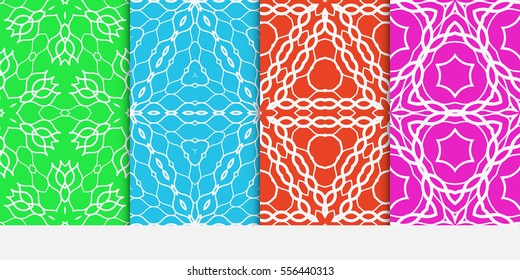 set of floral ornament. seamless pattern. Abstract Geometric Background Design. for wallpaper, invitation.