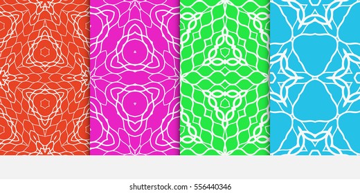 set of floral ornament. seamless pattern. Abstract Geometric Background Design. for wallpaper, invitation.