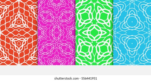 set of floral ornament. seamless pattern. Abstract Geometric Background Design. for wallpaper, invitation.