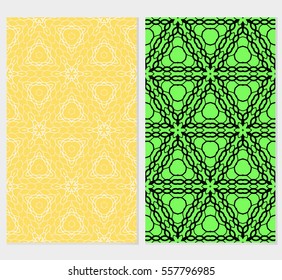 set of floral ornament. seamless pattern. Abstract geometric background. for design, wallpaper, invitation.