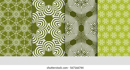 set of floral ornament. seamless pattern. Abstract Geometric Background . for design, wallpaper, invitation, fabric, decor