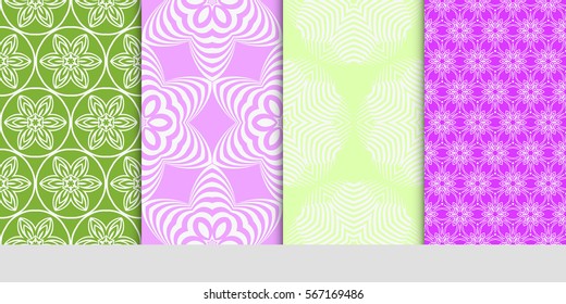 set of floral ornament. seamless pattern. Abstract Geometric Background . for design, wallpaper, invitation, fabric, decor