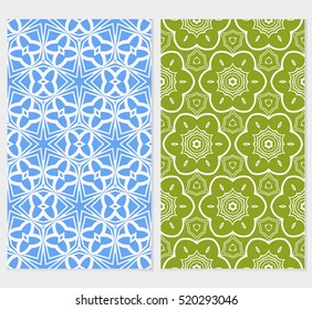 set of floral ornament. seamless vector pattern. interior decoration, wallpaper, invitation, fashion design.