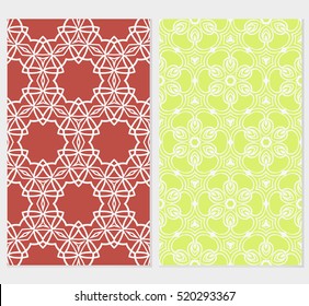 set of floral ornament. seamless vector pattern. interior decoration, wallpaper, invitation, fashion design.